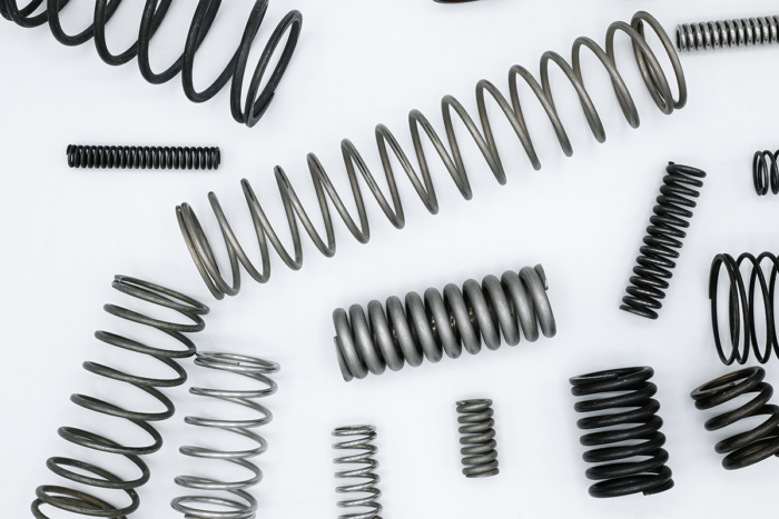 steel compression springs, custom springs, custom machined metal, types of steel springs